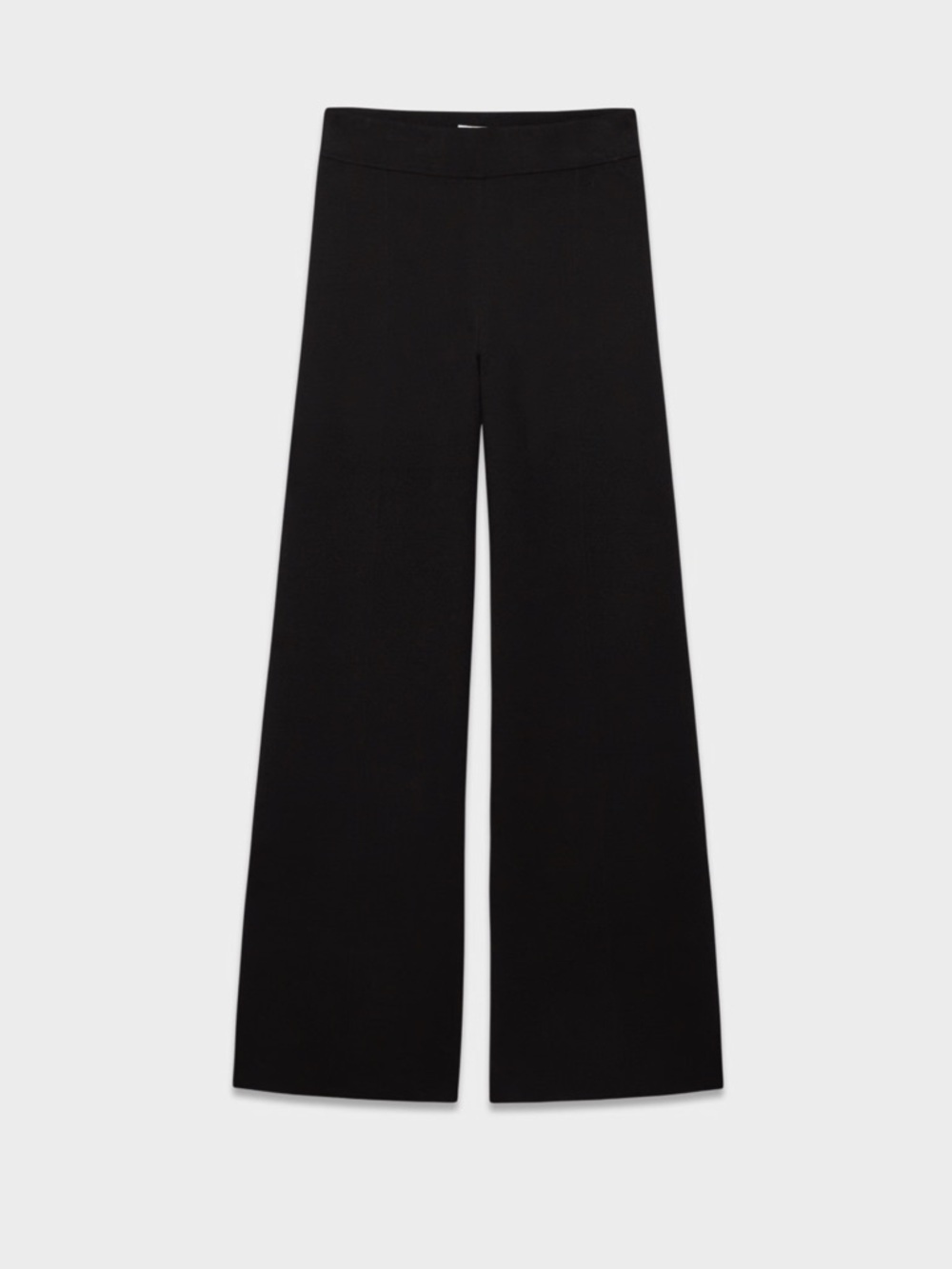 Wilfred Black Wide-Leg Knit Trousers